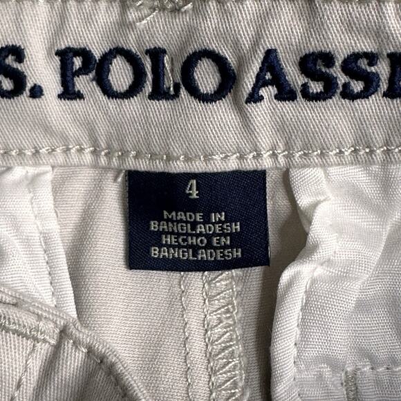 U.S. Polo Assn Flat Front Stone Twill Hartford Short Boys Size 4 Shorts Pockets - Picture 5 of 7